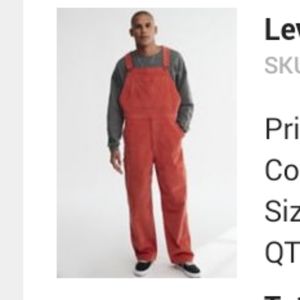 NWT Levi's Overalls
